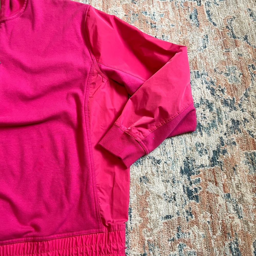 Athleta Hot Pink Quarter-Zip Pullover - Picture 5 of 8